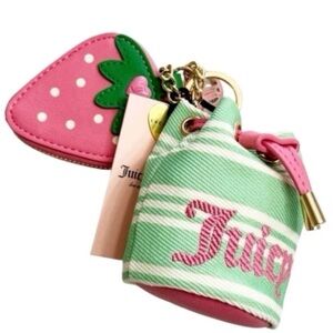 Juicy Couture Retro Green Cream Juicy Paradise Drawstring and Lemon Micro Bags